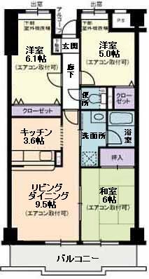 サニーコート壱番館 間取り図