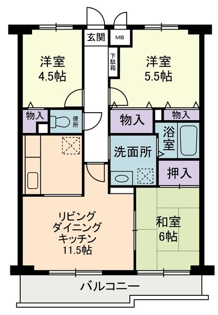 アリスガーデン城郷 間取り図