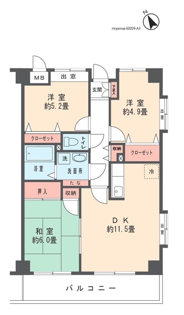ボナール美徳 間取り図