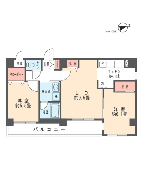 桜ヴィラ 間取り図