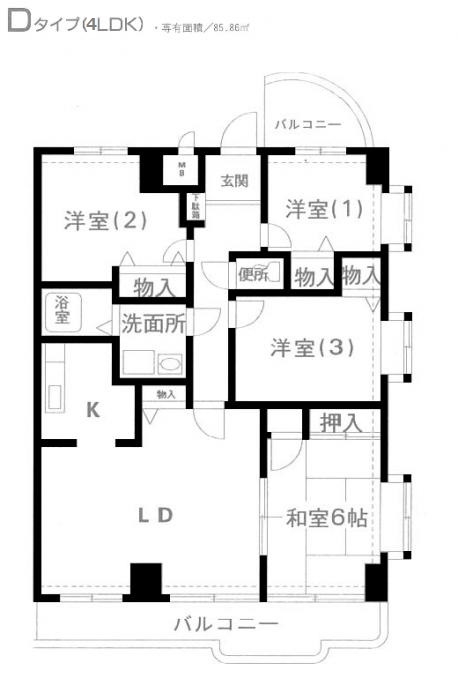 ブリッジ壱番館 間取り図