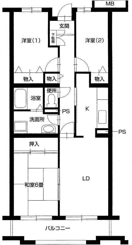 ウエストパークヒルズ 間取り図