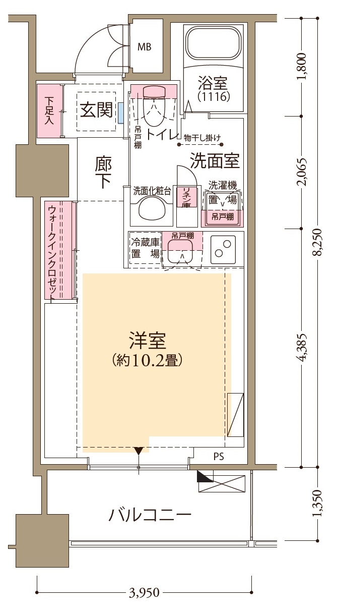 フロール横濱関内 間取り図