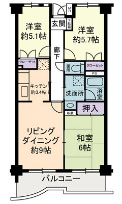 パインベル 間取り図