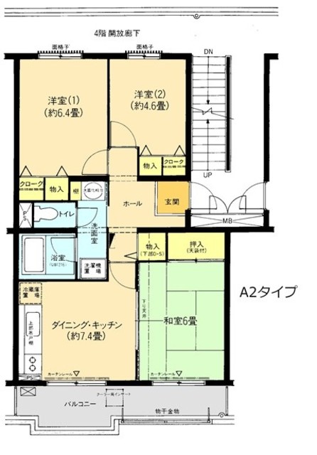 レジエ戸塚深谷　2号棟 間取り図