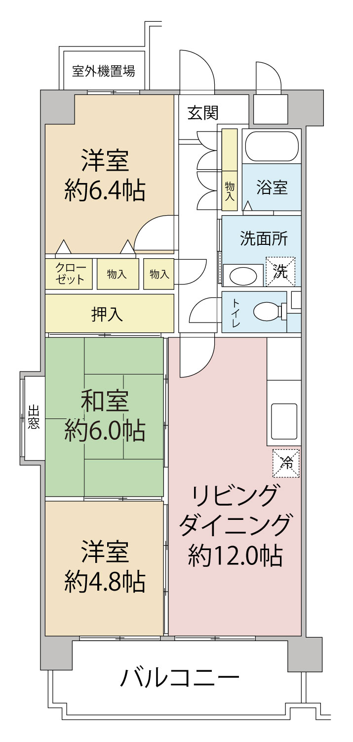 モナ ベール本厚木 間取り図