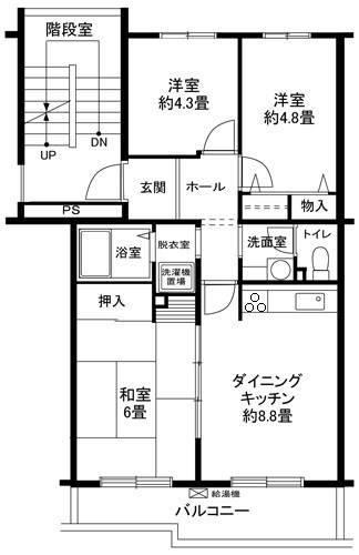 ヒルズ千草台 間取り図