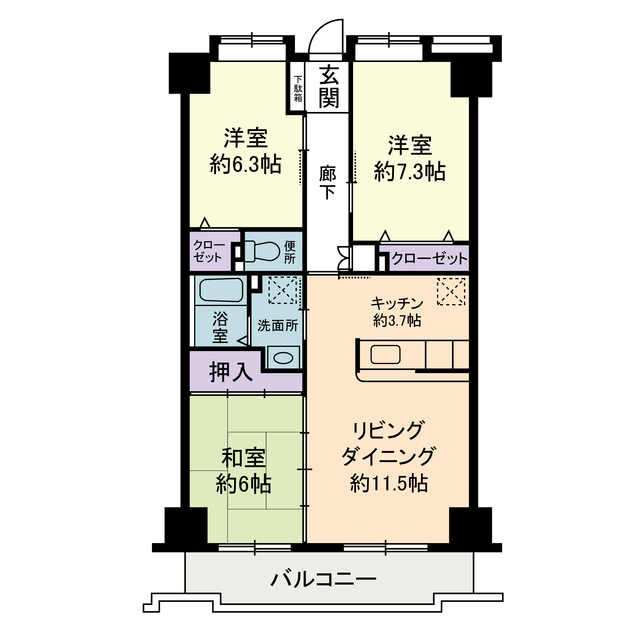 ヒルクレスト湘南 間取り図