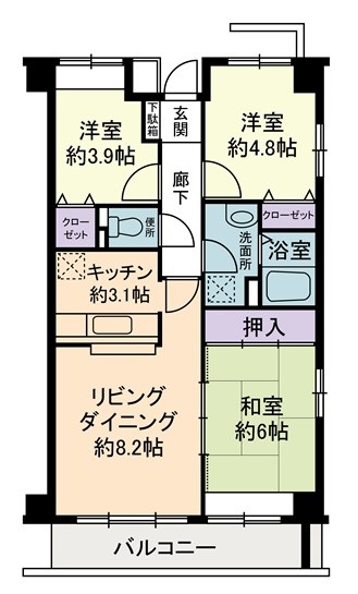 ちがさきニューハムレット 間取り図