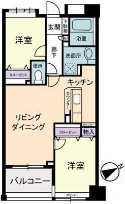 ロサブリーズ本牧 間取り図