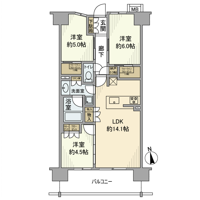 クレアホームズ町田 間取り図