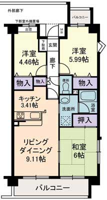 ヴェル・ドミール 間取り図