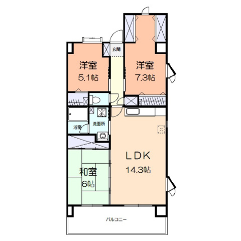 グリーンハイム5 間取り図