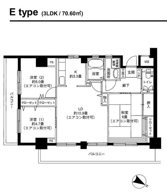 ポートヴィラＡＫ 間取り図