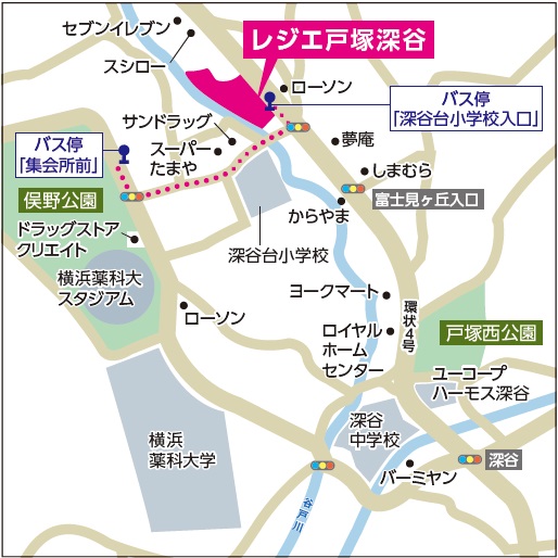 レジエ戸塚深谷 地図