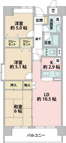 エバーグリーンホームズ 間取り図
