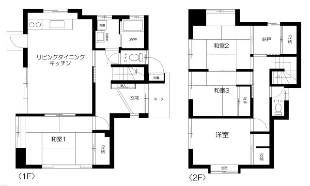矢向三丁目戸建 間取り図