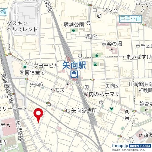 矢向三丁目戸建 地図