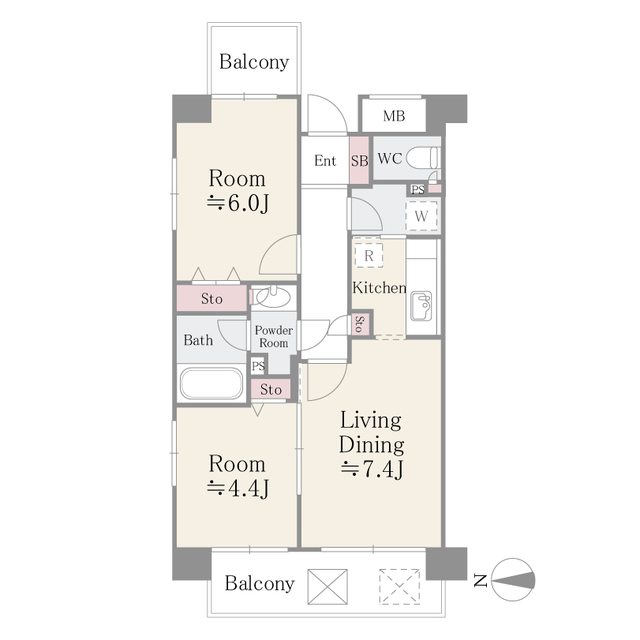 フレスコ川崎 間取り図