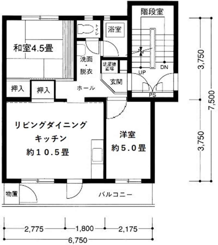 上郷西ヶ谷　20号棟 間取り図