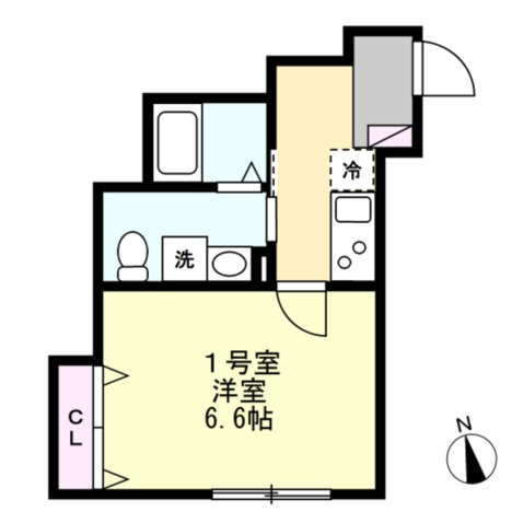 ベイルーム花月総持寺 間取り図