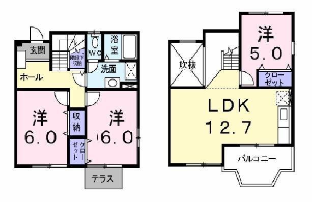 ノワ・シュクレ 間取り図