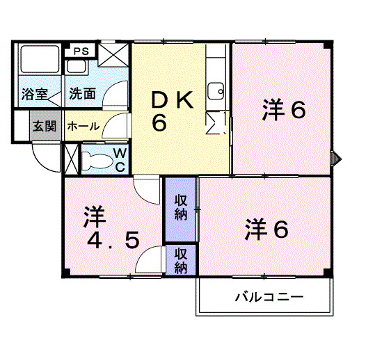 カサグラシアＢ 間取り図