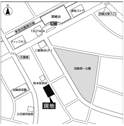 ガーデンテラス宮崎台 地図