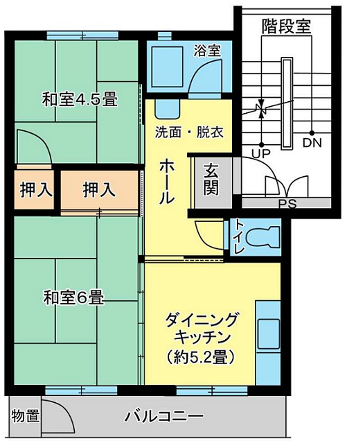 上土棚　2号棟 間取り図
