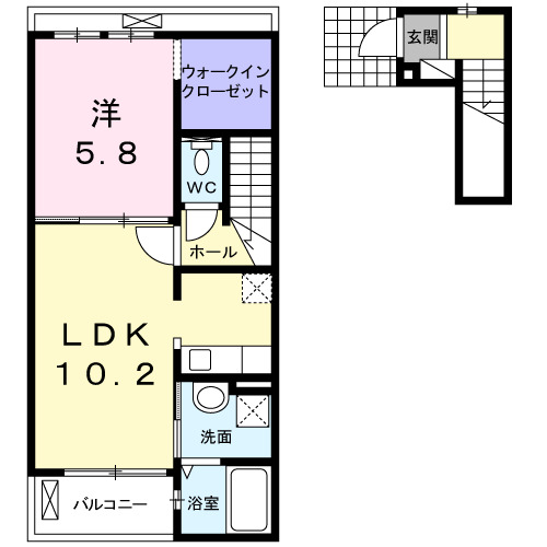 エミネンス川中島 間取り図