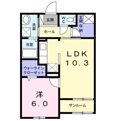パーク　サイド　淡墨 間取り図