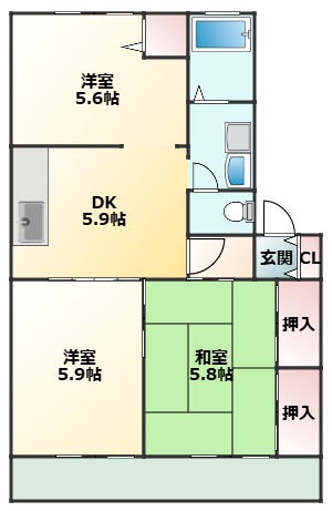 メゾングレイス 間取り図