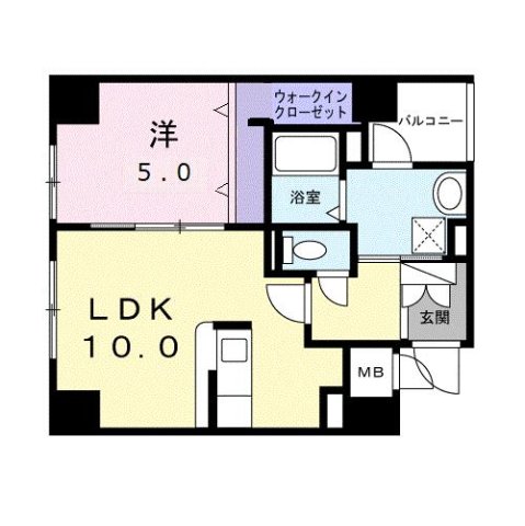 ブレスコート小川町 間取り図