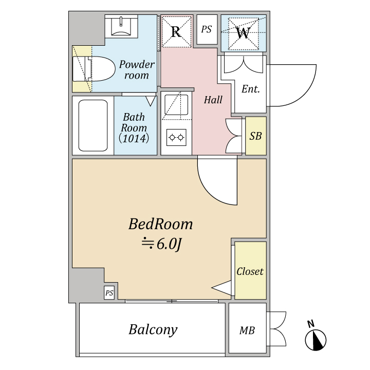 イアース横濱赤門町 間取り図