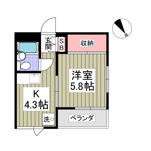 ヒルサイドフジ 間取り図
