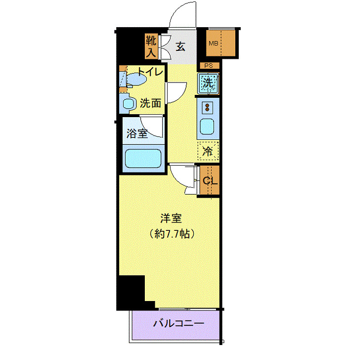 ジェノヴィア川崎Ⅶ 間取り図