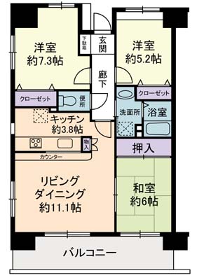 タワービレッジ・有希 間取り図