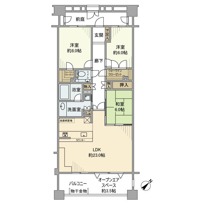 レイディアント横濱ユーロヒルズ 間取り図