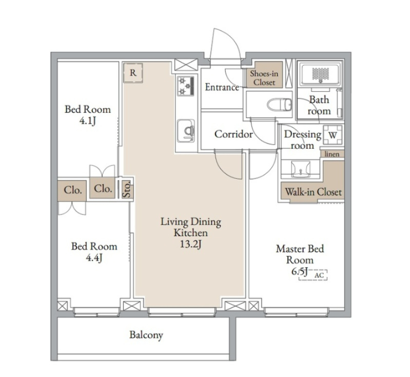 クラリティア横濱反町 間取り図