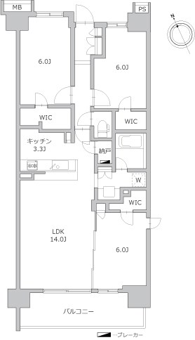 シティテラス横濱和田町エアーズコート 間取り図