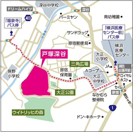 戸塚深谷　8号棟 地図
