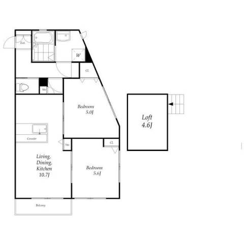 ヒルズ中台21 間取り図