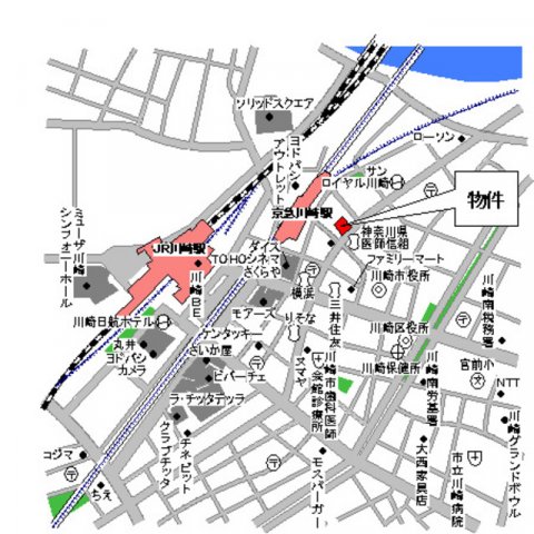 ハイトサーブル川崎 地図