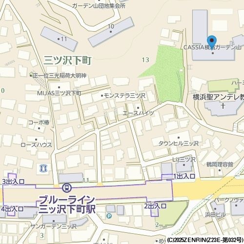 CASSIA横濱ガーデン山 地図