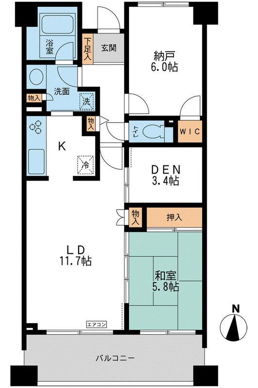 CASSIA横濱ガーデン山 間取り図