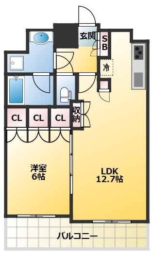 スペーシア川崎3 間取り図
