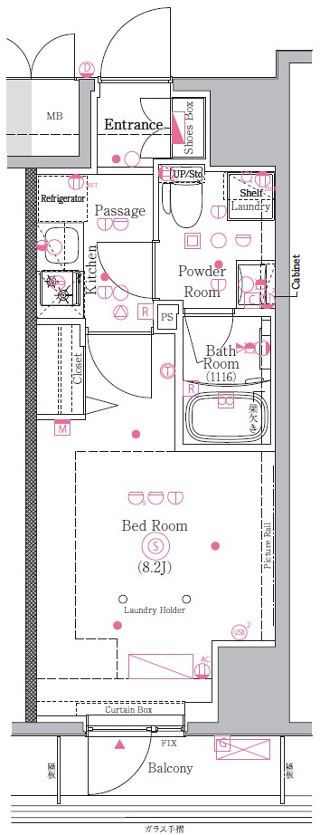 GENOVIA川崎Ⅲ 間取り図