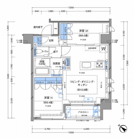 ラティエラ横濱大通り公園 間取り図