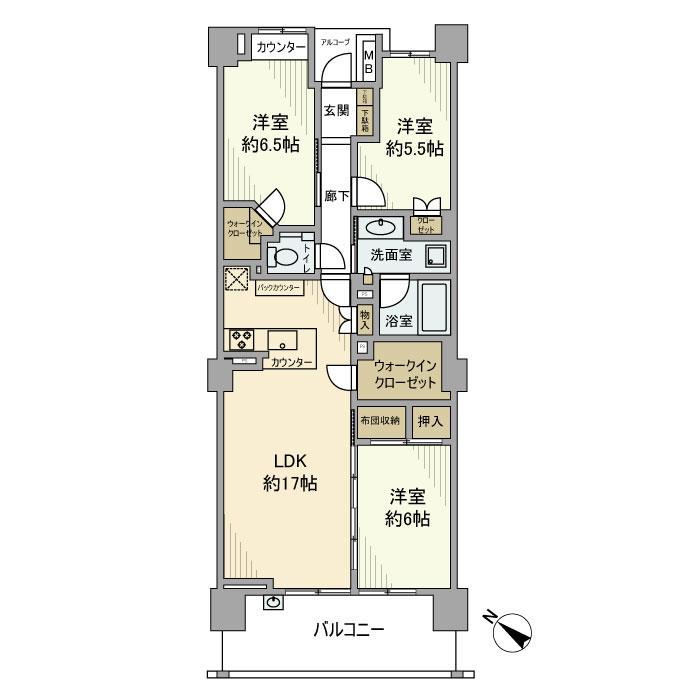 マスターアリーナ新百合ヶ丘 間取り図