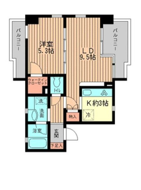 クラージュKAMAKURAYA 間取り図